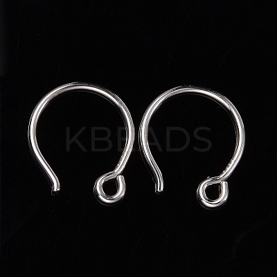 Wholesale Rhodium Plated 925 Sterling Silver Earring Hooks 