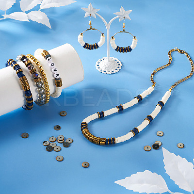 3 Strands 3 Styles Electroplate Non-magnetic Synthetic Hematite Beads Strands G-CW0001-09-1