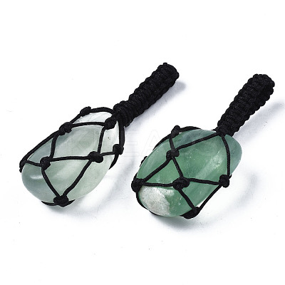 Natural Fluorite Pendants G-N0326-93J-1
