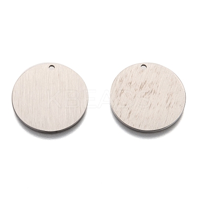 Tarnish Resistant 304 Stainless Steel Pendants STAS-0133-06E-P-1