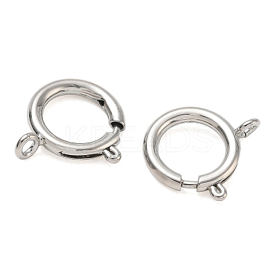Brass Spring Ring Clasps KK-CBA1AE8-05F-P-1