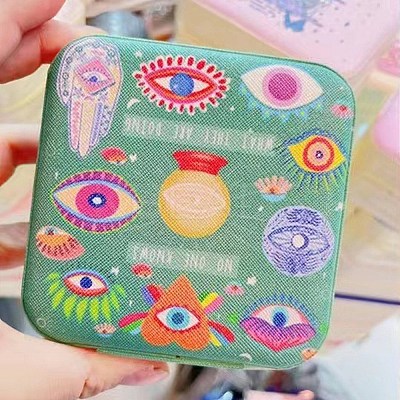 Square PU Leather Jewelry Boxes WICR-PW0011-21-01-1