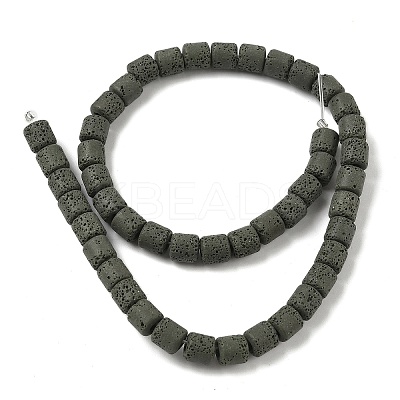 Handmade Porcelain Imitation Lava Rock Beads Strands PORC-P032-08M-1