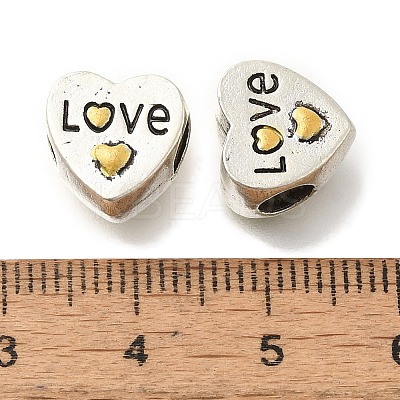Rack Plating Alloy Enamel European Beads FIND-H005-21P-1