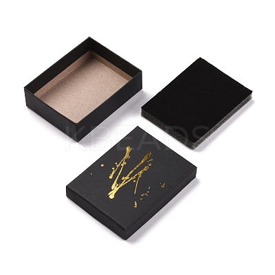 Hot Stamping Cardboard Jewelry Packaging Boxes CON-B007-01E-1