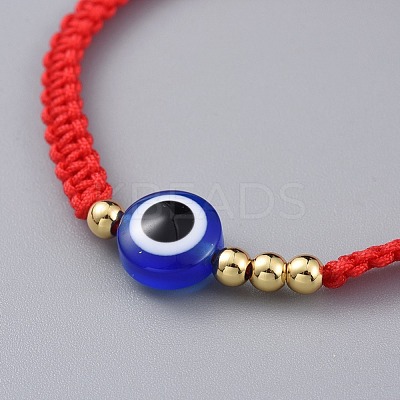 Nylon Thread Braided Bead Bracelets BJEW-JB04769-01-1
