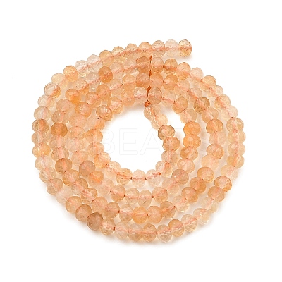 Natural Citrine(Heated) Beads Strands G-K376-B11-02-1