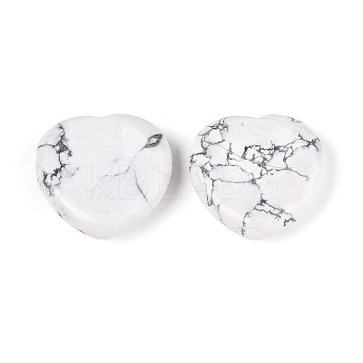 Natural Howlite Worry Stones G-A213-09A-1