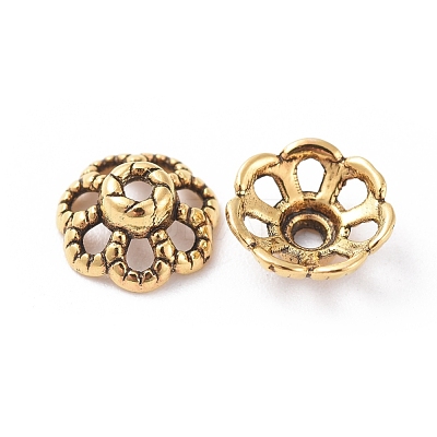 Tibetan Style Bead Caps X-GLF0761Y-1