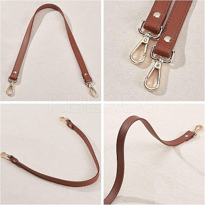 2Pcs 2 Colors PU Leather Bag Handles DIY-FH0003-05-1