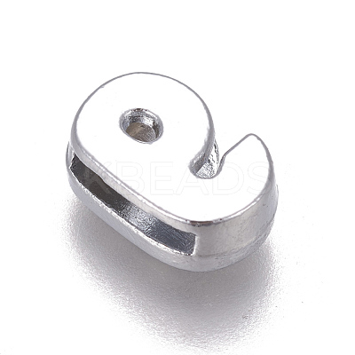 Alloy Rhinestone Slide Charms PALLOY-WH0065-28I-1