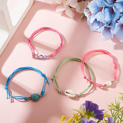 20Pcs Waxed Polyester Cord Bracelet Making AJEW-TAC00098-1