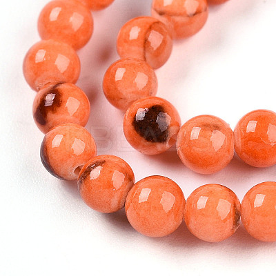 Natural Persian Jade Beads Strands G-A255-A02-04J-1