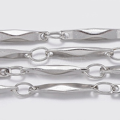 Tarnish Resistant 304 Stainless Steel link Chains CHS-K007-08P-1