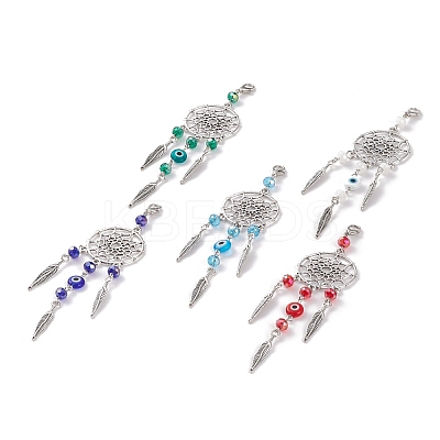 Tibetan Style Alloy Pendants HJEW-JM00406-1