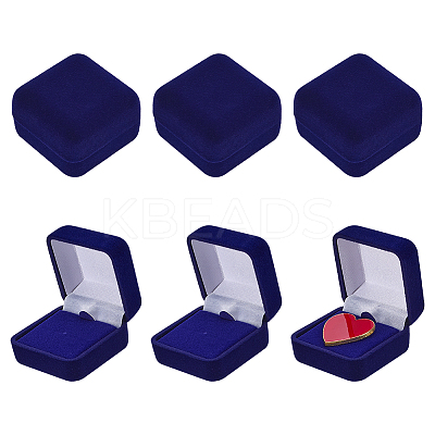 Square Velvet Badge Display Boxes CON-WH0095-172A-1