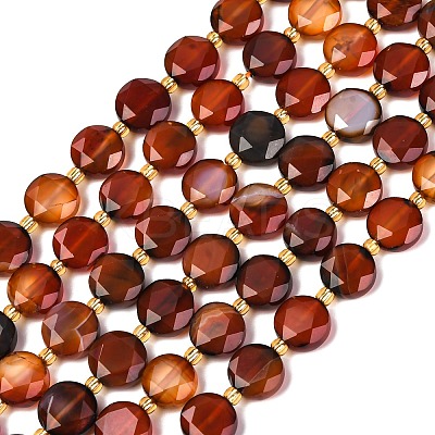 Natural Agate(Dyed & Heated) Beads Strands G-C116-A149-01-1