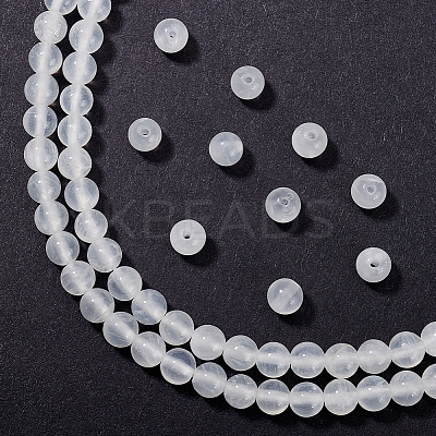 1 Strand Natural Selenite Beads Strands G-AR0005-51-1