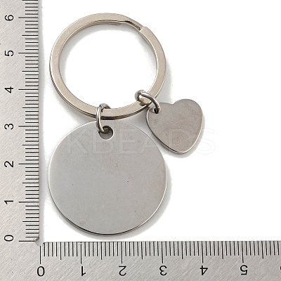 1Pc Teacher's Day Gift 201 Stainless Steel Word Thank You Keychains KEYC-FS0001-08-1
