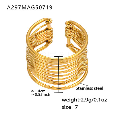 304 Stainless Steel Wide Band Finger Rings WG2EE6D-01-1