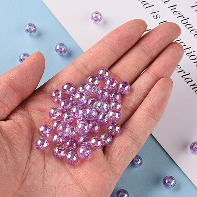 Transparent Acrylic Beads MACR-S370-B8mm-746-1