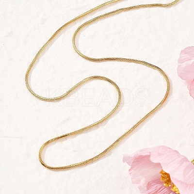 2MM 304 Stainless Steel Square Snake Chain Necklaces for Women NJEW-B131-01B-G-1