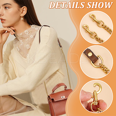 PU Leather Bag Handles PURS-WH0005-64G-1