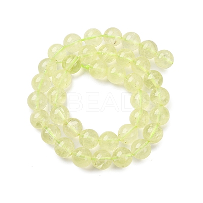 Natural Lemon Quartz(Heated) Beads Strands G-G286-A04-10mm-1