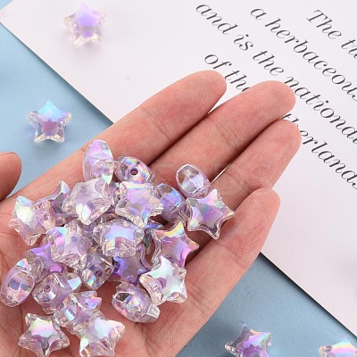 Transparent Acrylic Beads X-TACR-S152-02D-SS2114-1