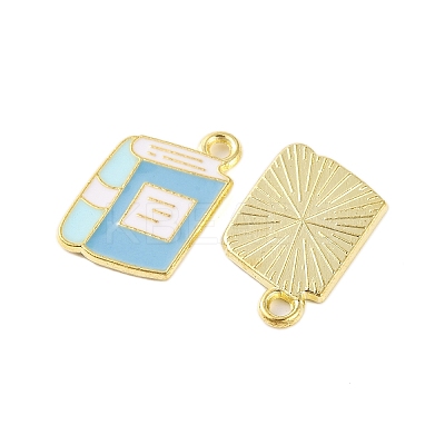 Golden Plated Alloy Enamel Pendants LS-X-ENAM-Z017-12G-01-1