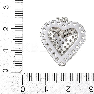Brass Micro Pave Cubic Zirconia Pendants KK-A269-11P-1