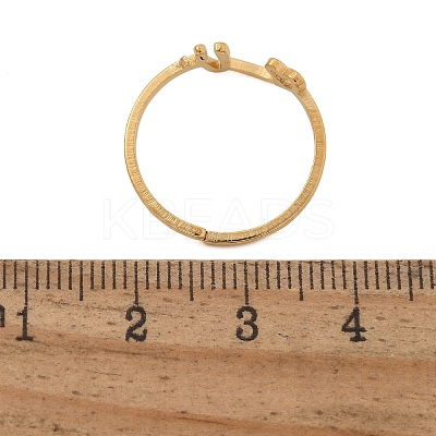 304 Stainless Steel Cuff Rings for Women RJEW-D285-01G-V-1