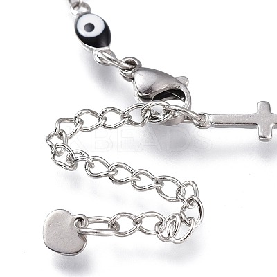 304 Stainless Steel Link Bracelets BJEW-M203-06P-A-1