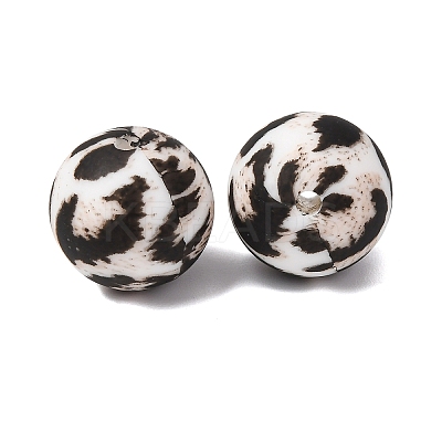 Food Grade Eco-Friendly Printed Silicone Beads SIL-A013-01A-12-1