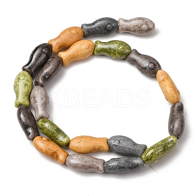 Vintage Handmade Porcelain Beads Strands PR-CBAA37B-01F-1