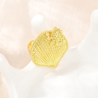 Ocean Brass Cuff Open Rings KK-CBA5A76-04G-03-1