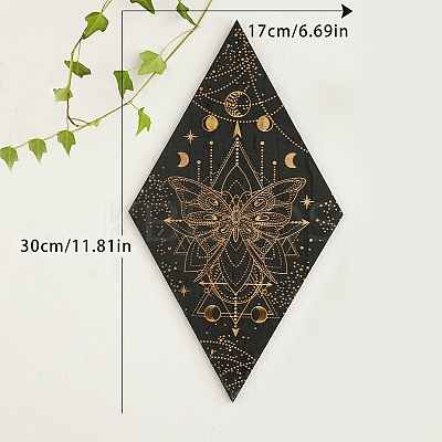 Rhombus Wood Wall Decoration PW-WG19039-02-1