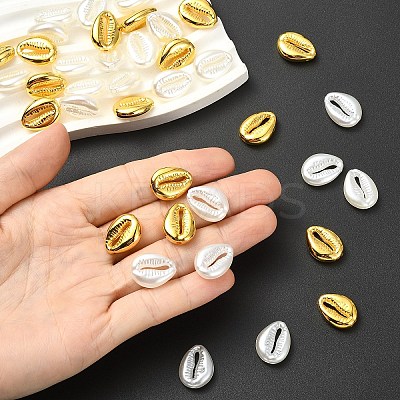 50Pcs CCB Plastic Beads CCB-YW0001-70-1