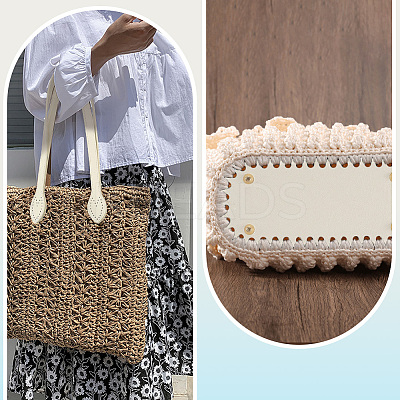 2Pcs Imitation Leather Bag Handles DIY-BBC0002-79B-1