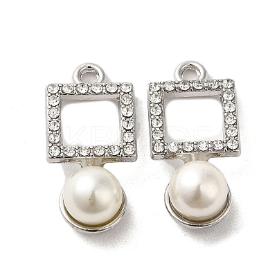 Alloy with Rhinestone Pendants FIND-B032-24P-1