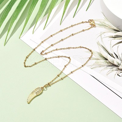 Wing & Cross & Heart & Star Pendant Necklaces for Girl Women NJEW-JN03688-1