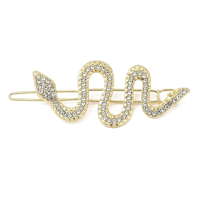 Alloy Rhinestone Hair Bobby Pins PHAR-I009-02A-G-1