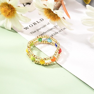 Glass Seed Beads Rings for Teen Girl Women X1-RJEW-TA00009-1