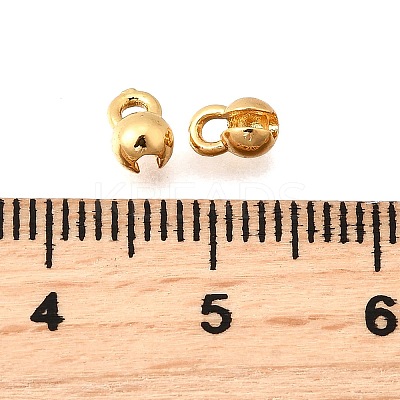 Brass Bead Tips KK-D374-01G-1