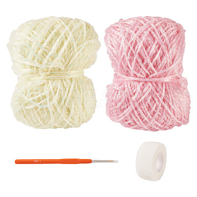 2 Bundles Polyester Yarn DIY-MB0003-07A-1