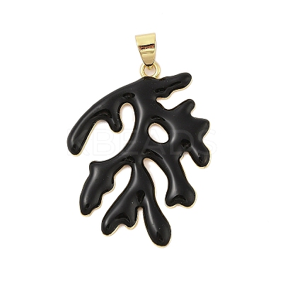 Rack Plating Brass Enamel Pendants KK-Z074-12G-1