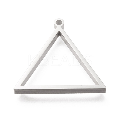 Non-Tarnish 304 Stainless Steel Open Back Bezel Pendants STAS-K208-03P-A-1