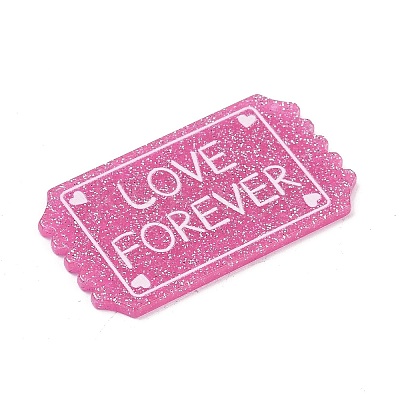 Valentine's Day Printed Opaque Acrylic Pendants FIND-D283-11E-1