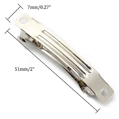 Iron Hair Barrette Fingdings LS-IFIN-S289-51mm-1