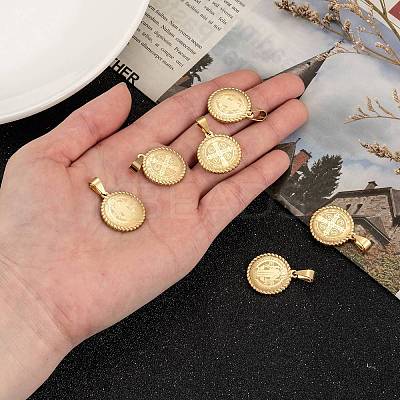 304 Stainless Steel Pendants Ion Plating(IP) LS-STAS-O065-18-1